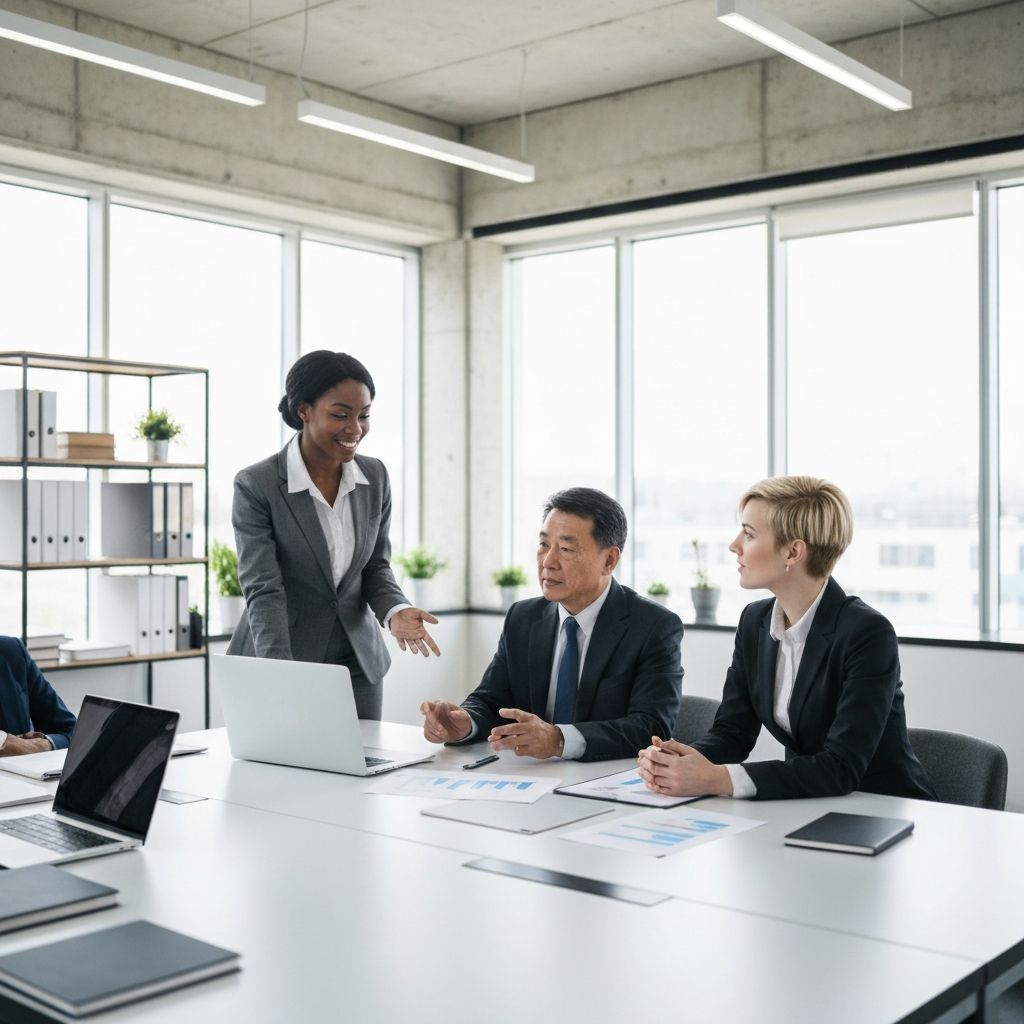 Professional team collaboration